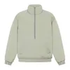 Designer F.O.G Double Thread Solid High Street Thickened Loose Men's and Women's Half Zip Down Cotton Coat