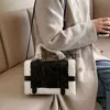 Shoulder Bags Handbags Fashion Women's Shoulder Bag Sofa Leather Women's Cross Body Bag Winter Women's Handbag Fashion Cashmere Square Bagstylishyslbags