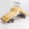 Hangers Racks High Quality Clothing Hanger Wood Material Shop el Hanger Pants Set Dress Hanger Hat Underwear Hook Clip 230403