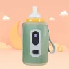 Babyflaskor# Justerbar uppvärmning varmare för baby mjölkflaska Spädbarnsflaskan USB varmare 231102