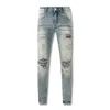 Jeans masculinos europeus jean hombre carta estrela homens bordado retalhos rasgados para tendência marca motocicleta calça 12 cores 28-40