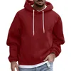 Men's Hoodies Vintage Candy Color Hoodie Fashion Streetwear Oversized Long Sleeve Pullover Sweater Men Autumn Casual Tops Y2k Clothing