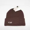 Gorro de letra de algodão de malha de designer para mulheres e homens moda casual chapéus de inverno