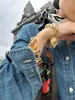 CHARM BRACELETS Vintage Beyan Tıknaz Renkli Boncuklar Kadın Mücevherleri için 18K Altın PVD Su Geçirmez Tasarımcı T Göster Pist Elbisesi Nadir INS 231102