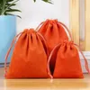 Shopping Bags 20Pcs/lot 17x23Cm Flannel Packing Bag Drawstring Velvet Pouches For Jewelry Cosmetic Makeup Eyelashes Can Customized