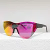 2023 Novo designer de luxo B lentes de uma peça óculos de sol feminino INS mesmo tipo olho de gato cor Óculos de sol masculino BB0004