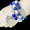 Filo 5 stile fatto a mano fai da te greco sorellanza perle di vetro palla da discoteca strass Sigma Gamma Rho logo fascino braccialetto donna gioielli