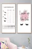 Lash Extensions Guide Poster Makeup Posters And Prints Eyelash Canvas Painting Quotes Wall Art Print Pictures Bedroom Home Decor7647042