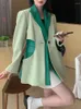 Abiti da donna LANMREM Scava Fuori Design Moda Giacca Sportiva Per Le Donne Intaglio Singolo Bottone Maniche Lunghe Marea Cappotto Femminile 2023 Primavera 26D1798