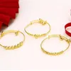 Mxgxfam cloche Bracelets et Bracelets pour garçons filles bébé cadeaux ajustés bijoux de mode 24 k couleur or pur Q0719211w