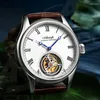 Bilek saati Aesop Tourbillon İskelet İzle İnsan Lüks Mekanik Manuel Sargı Su geçirmez Holluwatch Erkek Kronograf