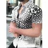 Camicie casual da uomo Camicia estiva con teschio hawaiano per uomo Camisa oversize con stampa 3d 3xl da spiaggia con bottoni a manica corta