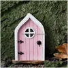 Garden Decorations Creative Yard Art Scpture Decor Home Window Door For Trees Open Doors Gnome Accessory Decorat DHM7B