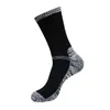 Chaussettes pour hommes 5 paires/lot hiver hommes serviette épaisse ski équipage chaussette chaud respirant confort sport randonnée cyclisme course