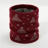 2 st julstickad vinterring halsduk lämplig för kvinnor tjock perforerad utomhus elastisk päls män halsband halsduk 231103