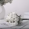 Dekorativa blommor vackra hortensia rose konstgjorda hem bröllop dekoration hög kvalitet höstbukett mousse pion falskt