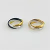 Mode 3 op 1 Designer Ring Hoge kwaliteit 316L roestvrijstalen ringen sieraden voor mannen en vrouwen zilveren ringen voor damesherenbandringen