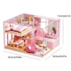 Docka hus tillbehör baby mini miniature diy små kit produktion rum prinsessan leksaker hem sovrum dekoration med möbler w 231102