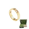 Titanium Steel Silver Love Ring Men Women Gold Jewelry For Lovers Casal Designer Rings Tamanho do presente 6-11 Largura 4-6mm