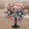 360 ° Dönen Hareketli Elektronik Skorlama Hedef Otomatik Dönüş Dmart Oyuncak Tabancası Hedef Atış Aksesuarları Komik Oyuncak
