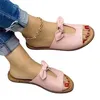 Kapcie leniwe buty kobietę płaskie plażowe kobiety skórzane kapcie slajdy sandały Sandalias Sandalias plus size sandalias mujer sapato feminino 230403