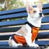 Dog Apparel 2pcs Pet Waterproof Clothes Adjustable Raincoat Lightweight Rain Belly Cover For Dogs And Puppies (Orange Size L)