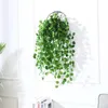 Decorative Flowers 6 5Ft Artificial Shrubs 18Pcs Ivy Garland With 50 Binding Ties- Greenery Hanging Plants For