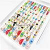 チャームブレスレット25pcs/lotトレンディなアクリル樹脂クリスタルリング