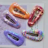 Hair Clips 10pcs/lot Girls' Colored Sequins Hairpin Glitter Drop Cute Kids Barrette Arrival Accessories