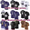 カスタムS-6XL DIYフットボールジャージーステッチ14 Kylehamilton 8 Lamarjackson 27 Jkdobbins 89 Markandrews 44 Marlonhumphrey 52 Raylewis 6 Patrickqueen Jerseys