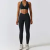 Aktywne zestawy nclagen joga set kieszonka seksowna szybka sucha damska fitness garnitur ciasny sportowy stanik i legginsy trening sportowy