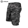 Heren shorts Heren vracht shorts Trapstring tactische broek mannen vrachtbroek joggen strandbroek losse shorts zomer katoen multi-pockets 230403