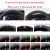 Steering Wheel Covers Customized Car Cover Suede Braid Accessories For Elantra 4 2023 Ioniq 2023-2023