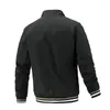 メンズジャケットブランドファッションメンカジュアルジャケットダブルサイドマン秋のコートブラックグレーグリーンサイズM-5xl