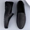 GAI Dress Leather Casual Italian Soft Loafers Handmade Moccasins Men Breathable Slip on Boat Shoes Plus Size 38-47 230403 GAI