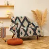 Filtar Vintage Home Decorsoft Tassel Sticked Throw Filt Sofa Thandduk Högkvalitativ täckning utomhus picknickcamping