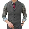 Gilets pour hommes 2023 Costume Gilet Business Slim Groom's Man Vest Wedding Party Mode Multicolore