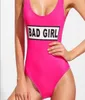 2019 Nuovo costume da bagno Monokini Donna Bulls Body Costume intero Lettera Costume da bagno Bikini Basket Rosso Tute sportive Costume sexy4533386