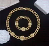 Fashion Designer Necklaces V Pendant Banshee Head 18K Gold Plated Bracelets Earrings Rings Birthday Festive Engagement Gifts V127241278