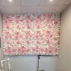 Fleurs décoratives en plein air murs de fleurs artificielles pour la décoration panneau de soie rose décor de toile de fond de noël fête à la maison Flores Artificiales