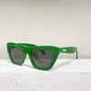 Luxe designer hoogwaardige zonnebril 20% korting op stijl gepersonaliseerde groene plaat kat's oog vierkant ins net rood gezicht klein bv112