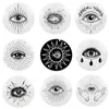 Decorative Figurines Star Eye Art Plates High-End Evil Painting Wall Plate Ceramic Display Home Restaurant Decoration