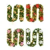 Ghirlande di fiori decorativi 2,7 m Natale LED Rattan Ghirlanda Decorativa Scala Camino Albero Rattan Banner Casa Scala Pendente 231102