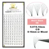 Makeup Tools MASSCAKU Lashes Premade Wide Fans 3d4d5d6d10d20d Short Stem Russian Volume Professional Eyelash Extensions Faux Mink 230403