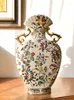Vasen Keramikvase Dekoration Wohnzimmer Blumenarrangement American Retro TV Schrank Wein Flur European Style
