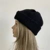 Baretten Sky Effen Kleur Gesloten Teen Beanie Hoed Korte Bont Gebreide Wollen Muts Vrouwelijke Koreaanse All-Match Warme Skullcap mannelijke