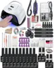 Super conjunto de manicure para kit de unhas com lâmpada led, 20000rpm, máquina de perfuração, kit de ferramentas de arte acrílica set2698901