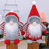 Рождественские безликие куклы, украшения, Санта-украшения, Рождество, Новый год, украшения для окон дома DE694