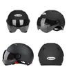 Capacetes de motocicleta Mulheres homem adulto elétrico meio capacete scooter scooter colapso de capacete de moto moto bike sunshade Sun Protection