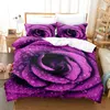 Bedding Sets Wedding Theme Rose Chinese Wholesale Home Textile Quilt Bad Cover Set Marry Decoration Bedclothes Hd 5D Red Flower